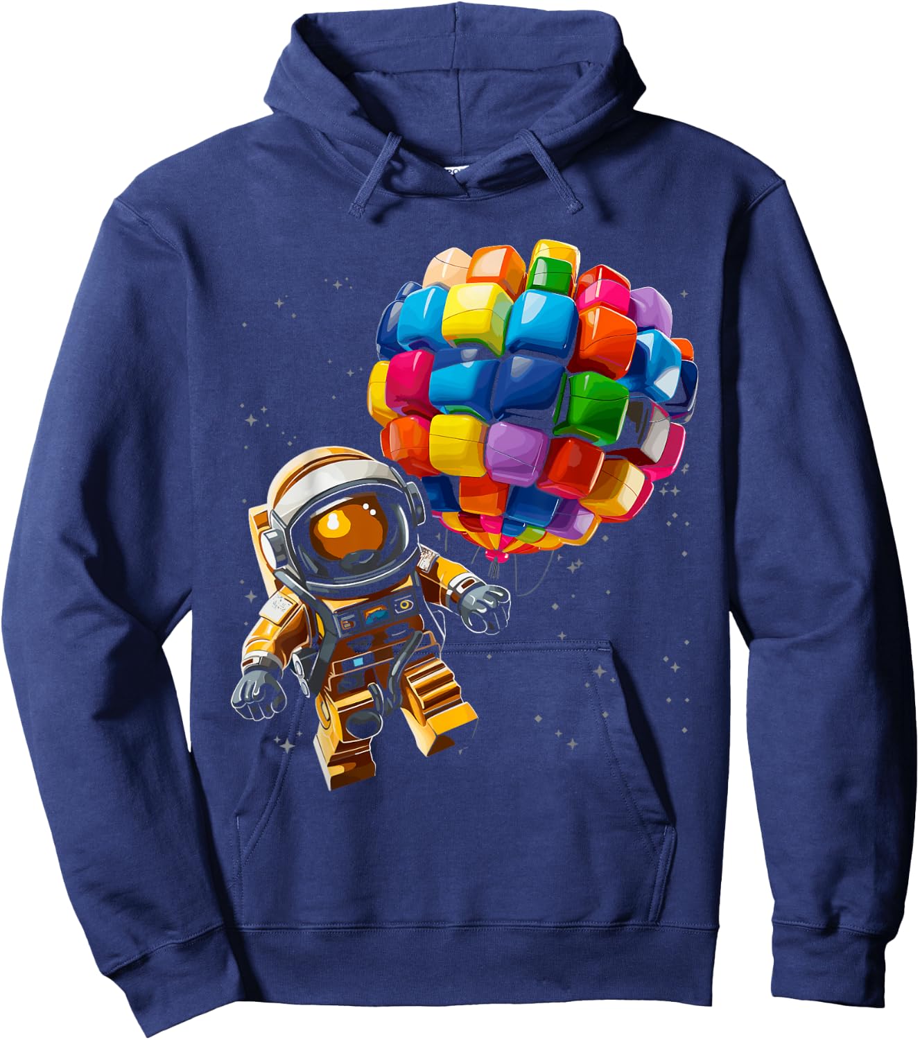 Master Builder Bricks Blocks Play Toys Astronaut Hoodie - Hoodie | Navy