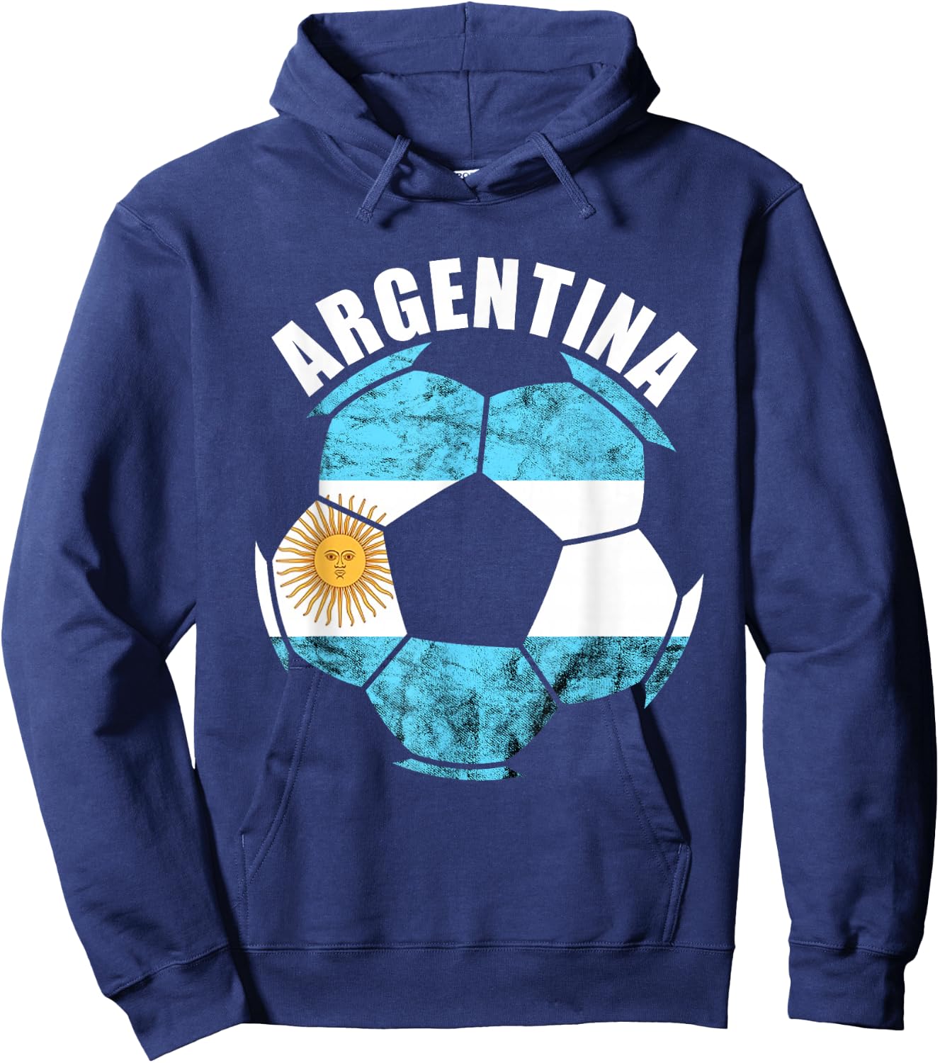 Argentina Soccer Ball Sun Of May Argentina Argentina Flag Hoodie - Hoodie | Navy