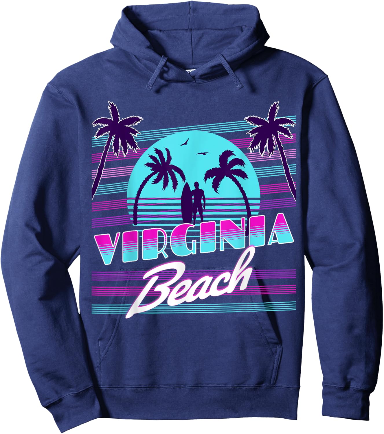 Virginia Beach Women Kids Hoodie - Hoodie | Navy