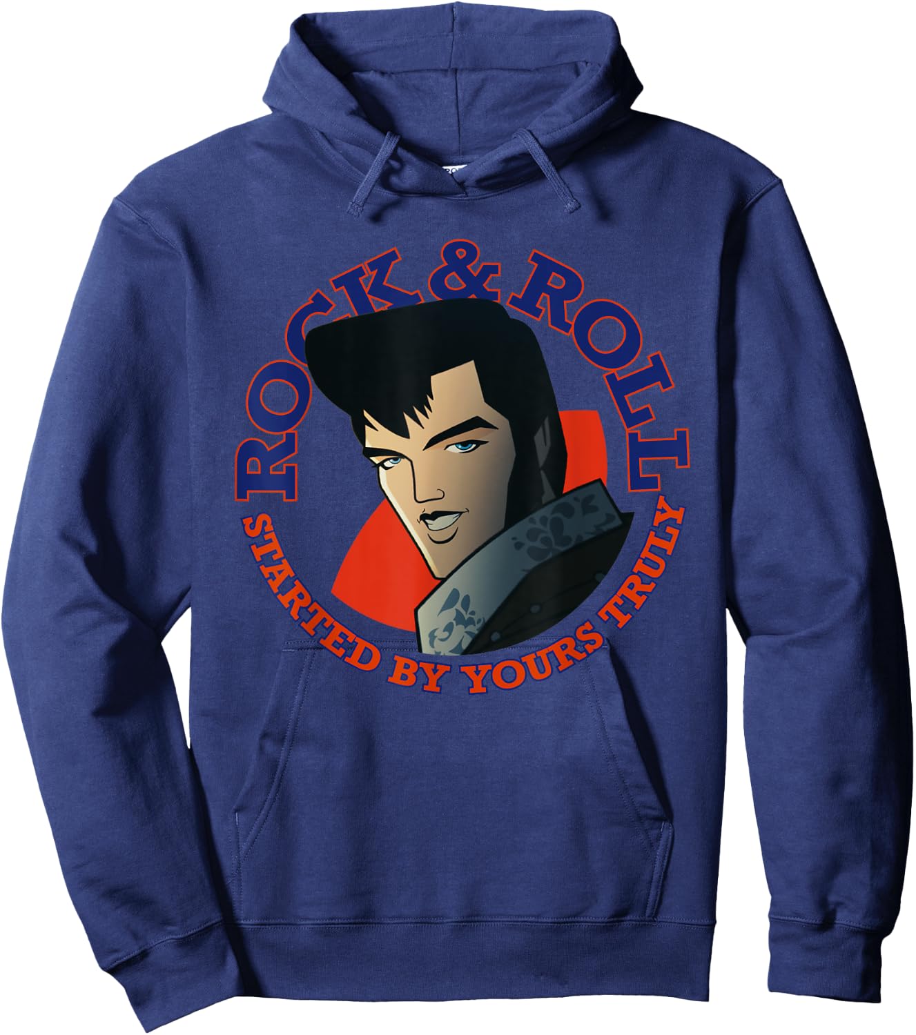 Agent Elvis Rock & Roll Hoodie - Hoodie | Navy