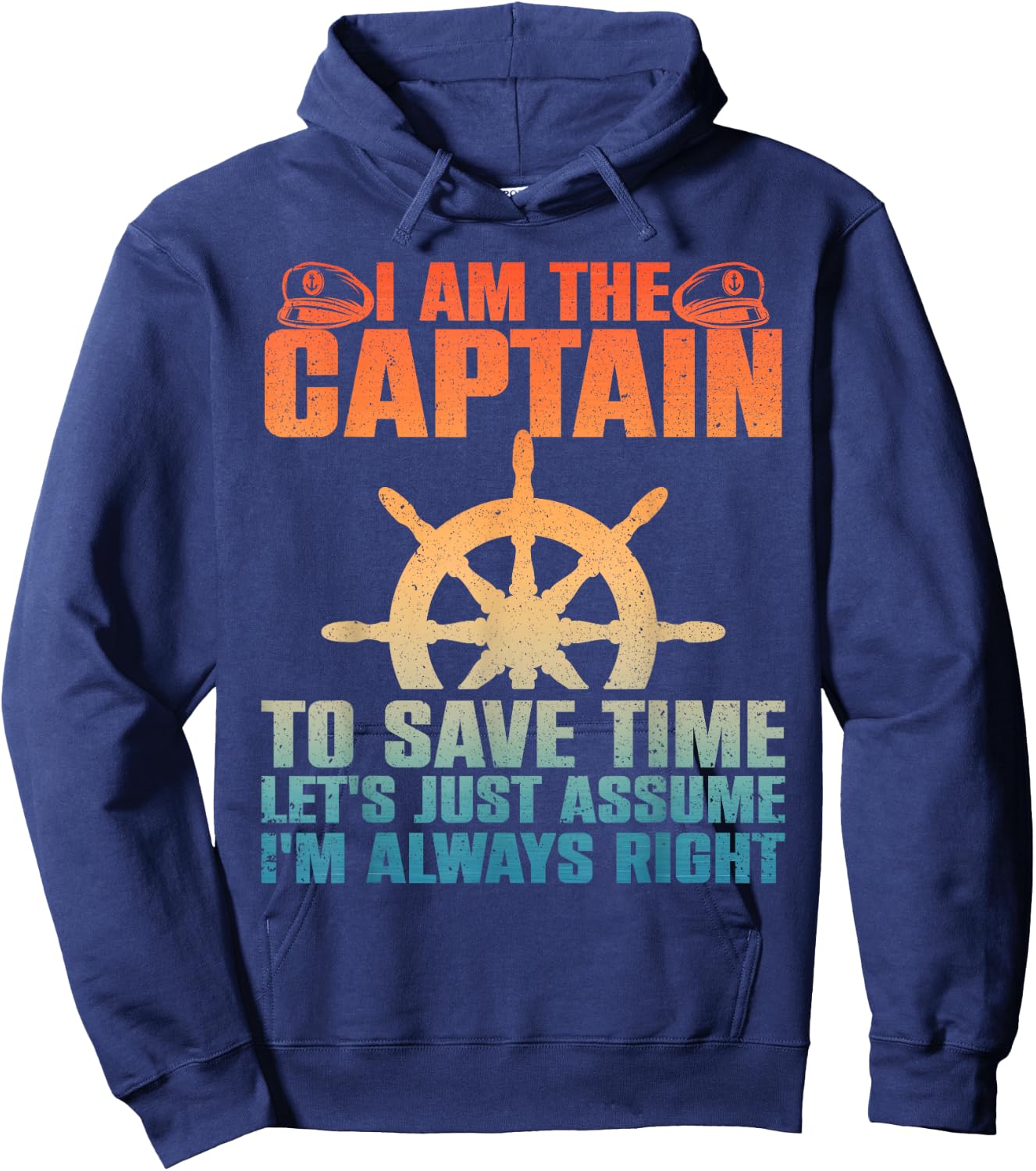 Cool Boat Captain Women Boating Pontoon Boat Owner Hoodie - Hoodie | Navy