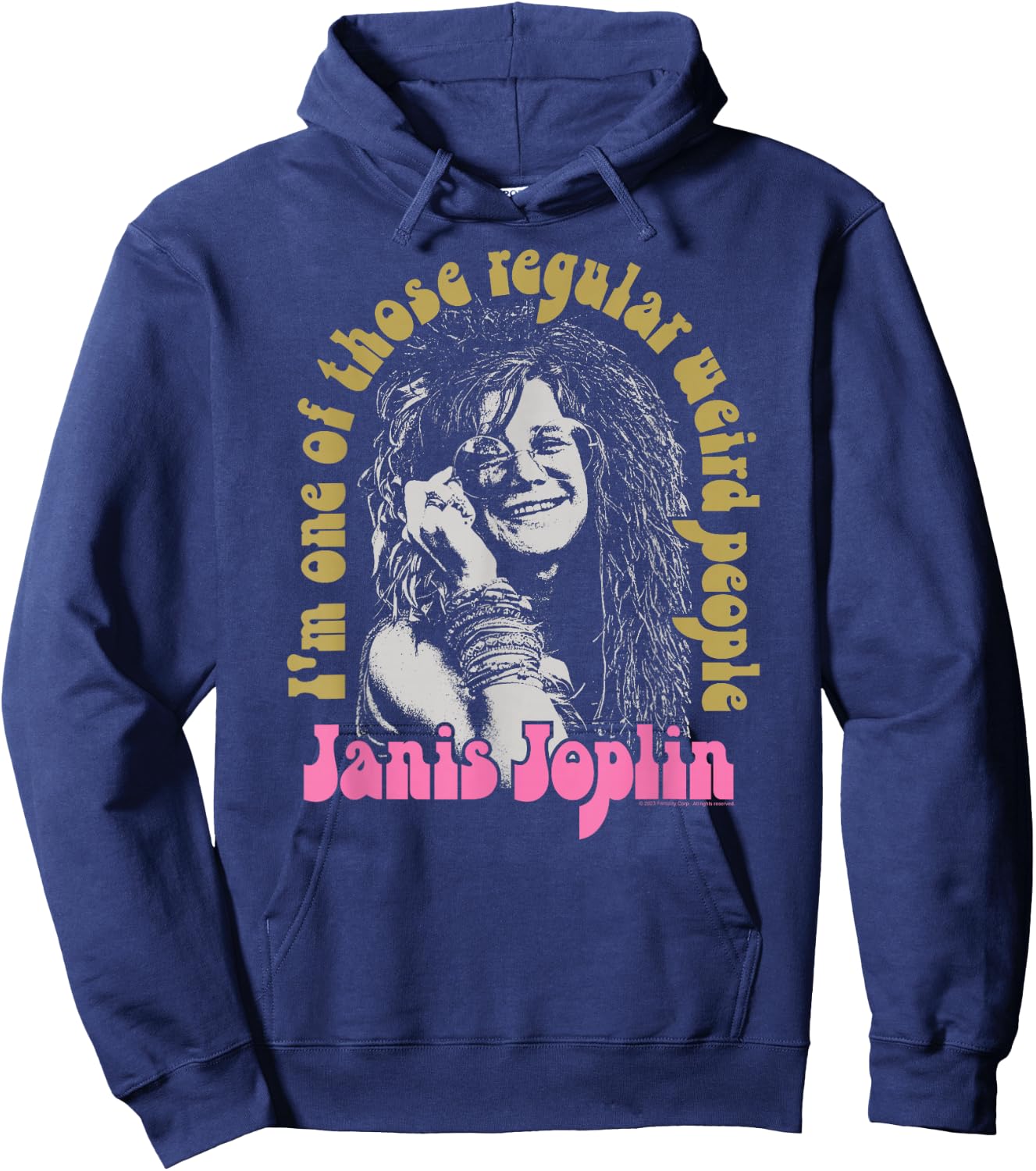 Janis Joplin - One Of Those Regular Weird People Hoodie - Hoodie | Navy