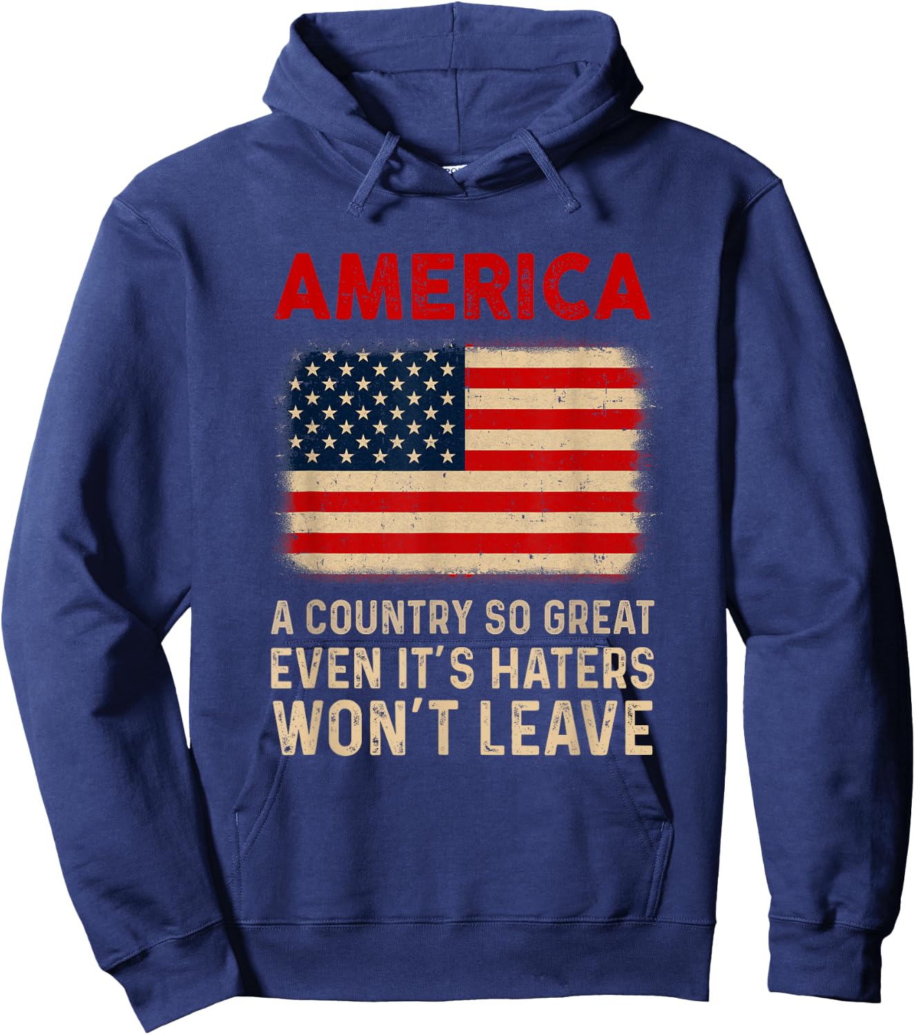 America A Country So Great Usa Us Flag Patriotic 4Th Of July Hoodie - Hoodie | Navy
