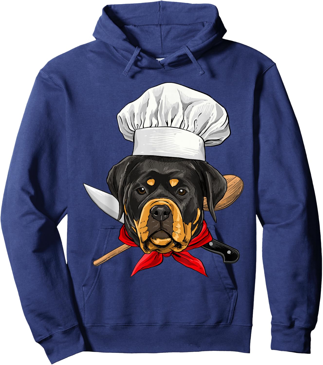 Restaurant Rottweiler Chef Cook Cooking Lover Pet Dog Lovers Hoodie - Hoodie | Navy