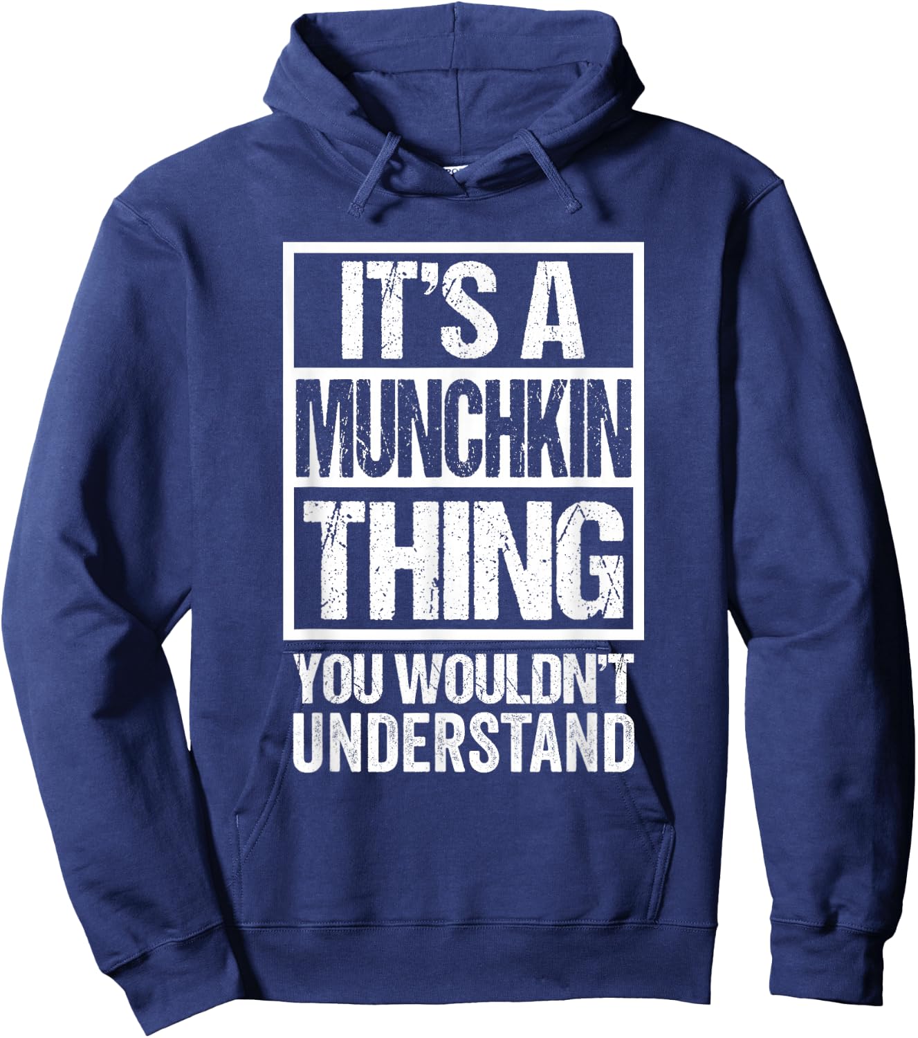 Funny Munchkin Breed Breeder Quote Munchkin Cat Lover Hoodie - Hoodie | Navy