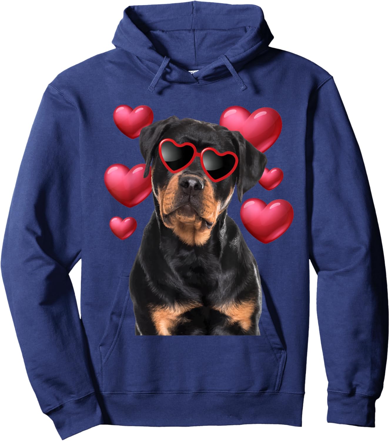 Valentines Rottweiler - Dog Breeder Puppy Lover Hoodie - Hoodie | Navy