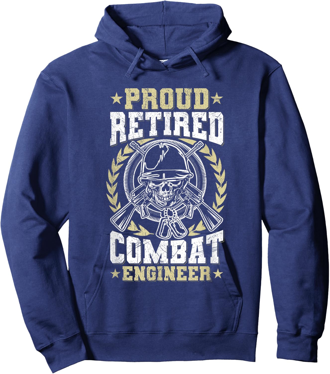 US Army Combat Engineer Design for a Retired Combat engineer Hoodie - Hoodie | Navy
