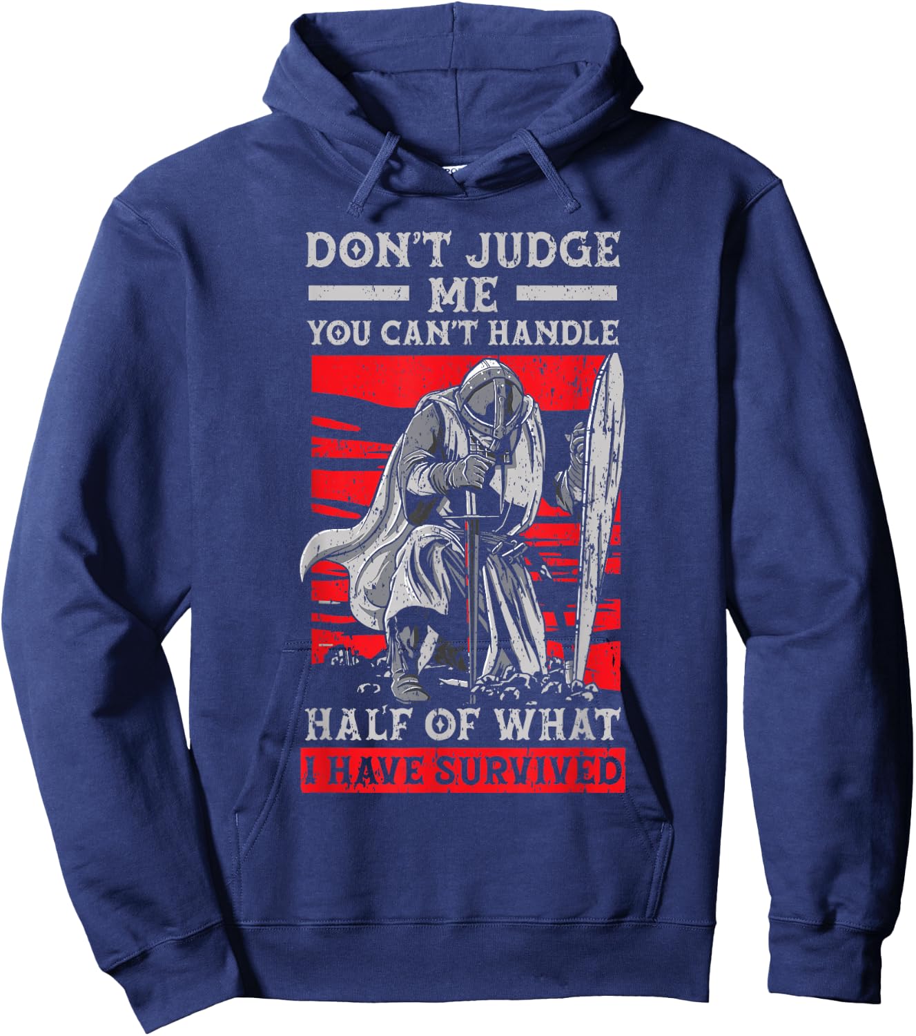 Knight Lover Medieval Soldier Knighthood Warrior Hoodie - Hoodie | Navy