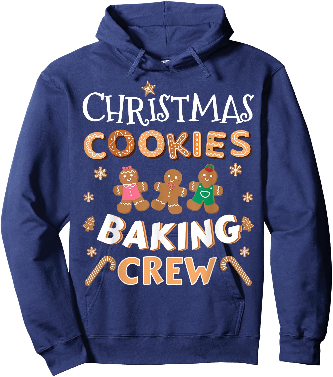 Christmas cookies baking crew for family xmas pajamas Hoodie - Hoodie | Navy