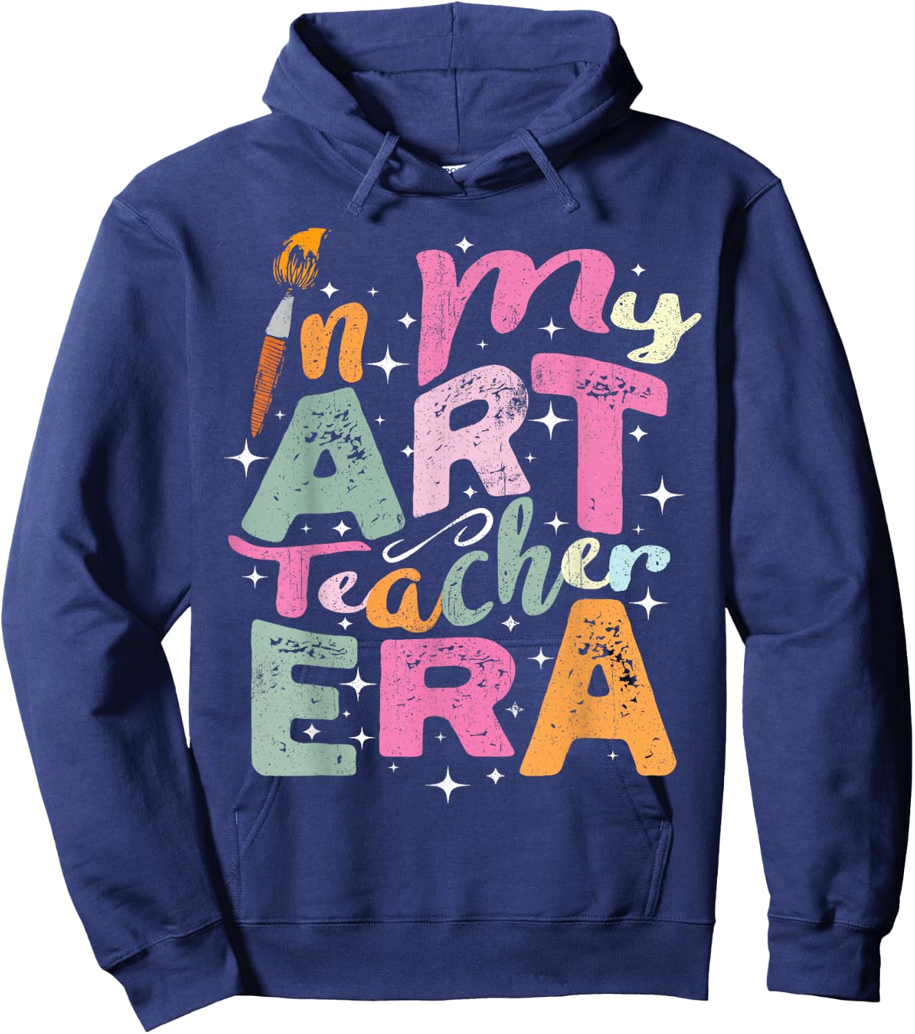 In My Art Teacher Era Teaching Future Artist Back To School Hoodie - Hoodie | Navy