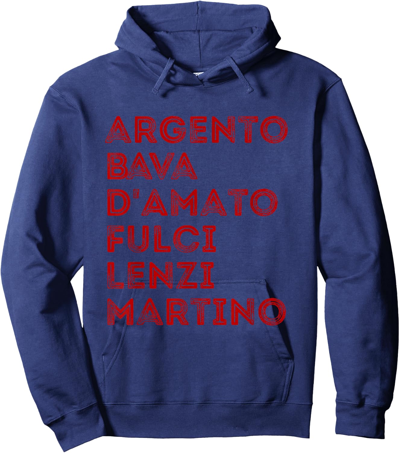 Italian Horror and Giallo Movie Directors Maestros Masters Hoodie - Hoodie | Navy