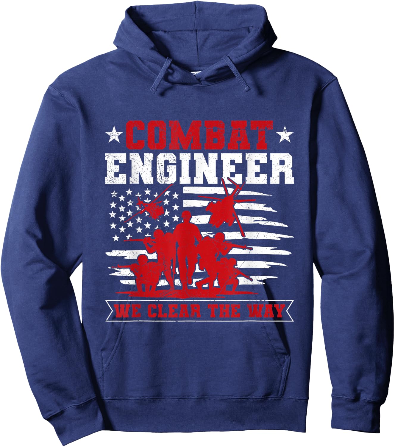 US Army Combat Engineer Quote for a Combat engineer Hoodie - Hoodie | Navy