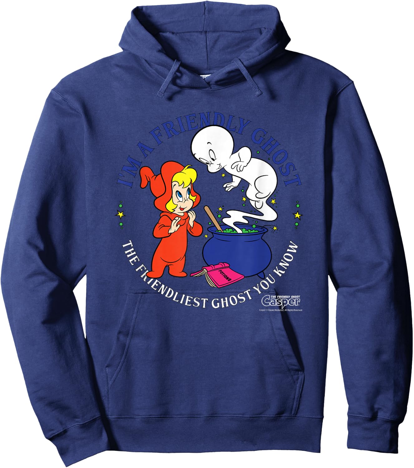 Casper the Friendly Ghost Halloween Friendliest Hoodie - Hoodie | Navy