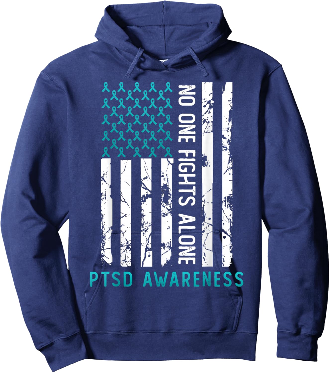 PTSD Post Traumatic Stress Disorder Awareness Support Hoodie - Hoodie | Navy