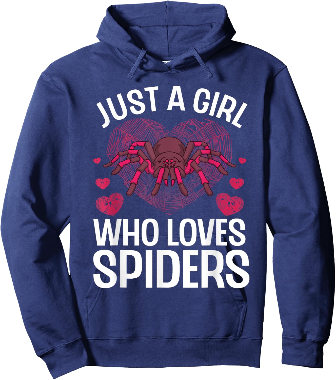 Funny Spider Arts For Girls Women Kids Arachnid Spider Lover Hoodie - Hoodie | Navy