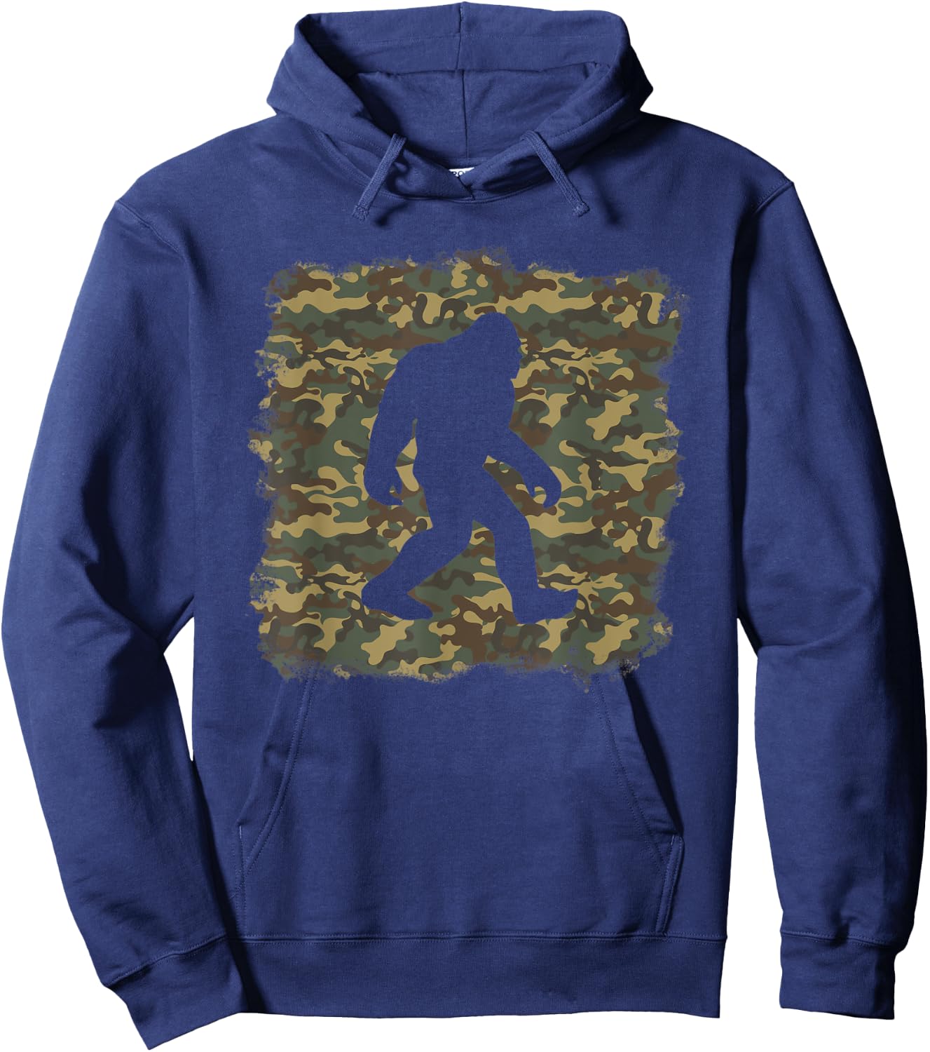 Camouflage Bigfoot Sasquatch Camo Army Pattern Big Foot Hoodie - Hoodie | Navy