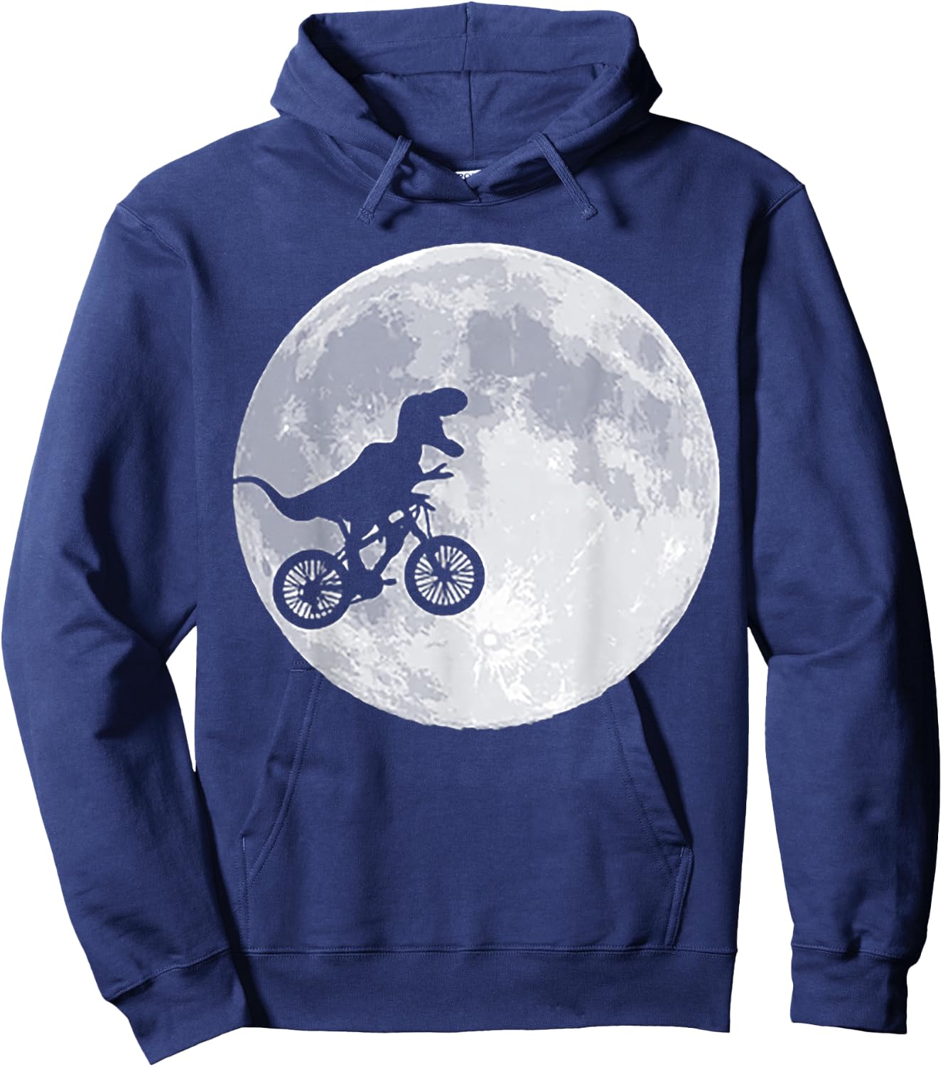 Dinosaur Bike and Moon Hoodie - Hoodie | Navy