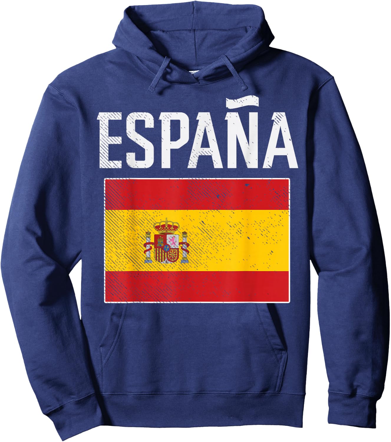 Espana Spain Flag Spanish Soccer Men Women Kids Boys Girl Hoodie - Hoodie | Navy