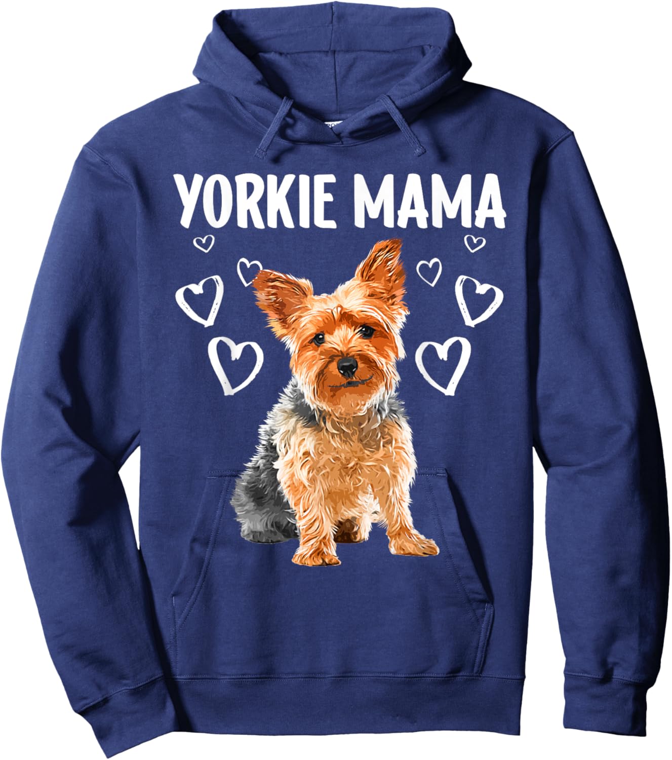 Cool Yorkshire Terrier For Mom Women Dog Mama Yorkie Lovers Hoodie - Hoodie | Navy