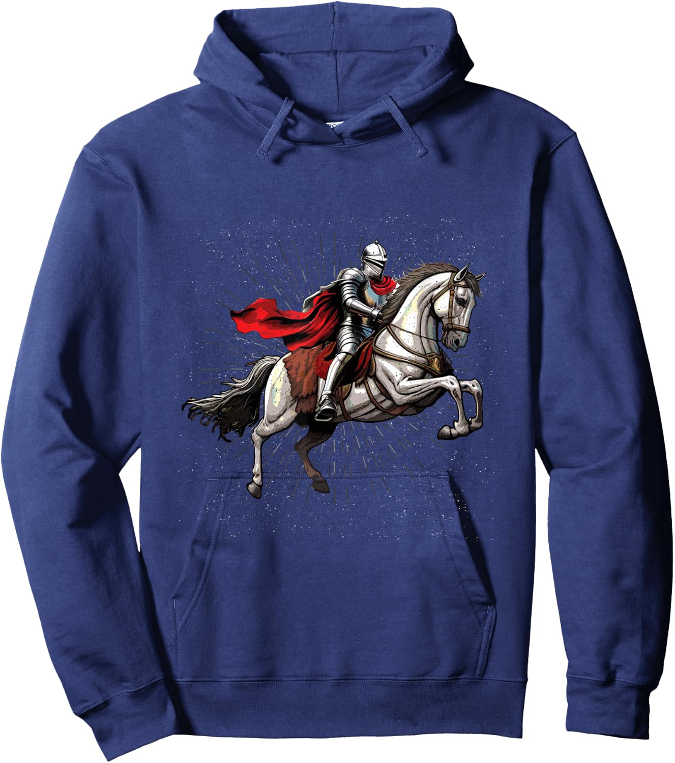 Cool Realistic Knight Renaissance Festival Joust Jousting Hoodie - Hoodie | Navy