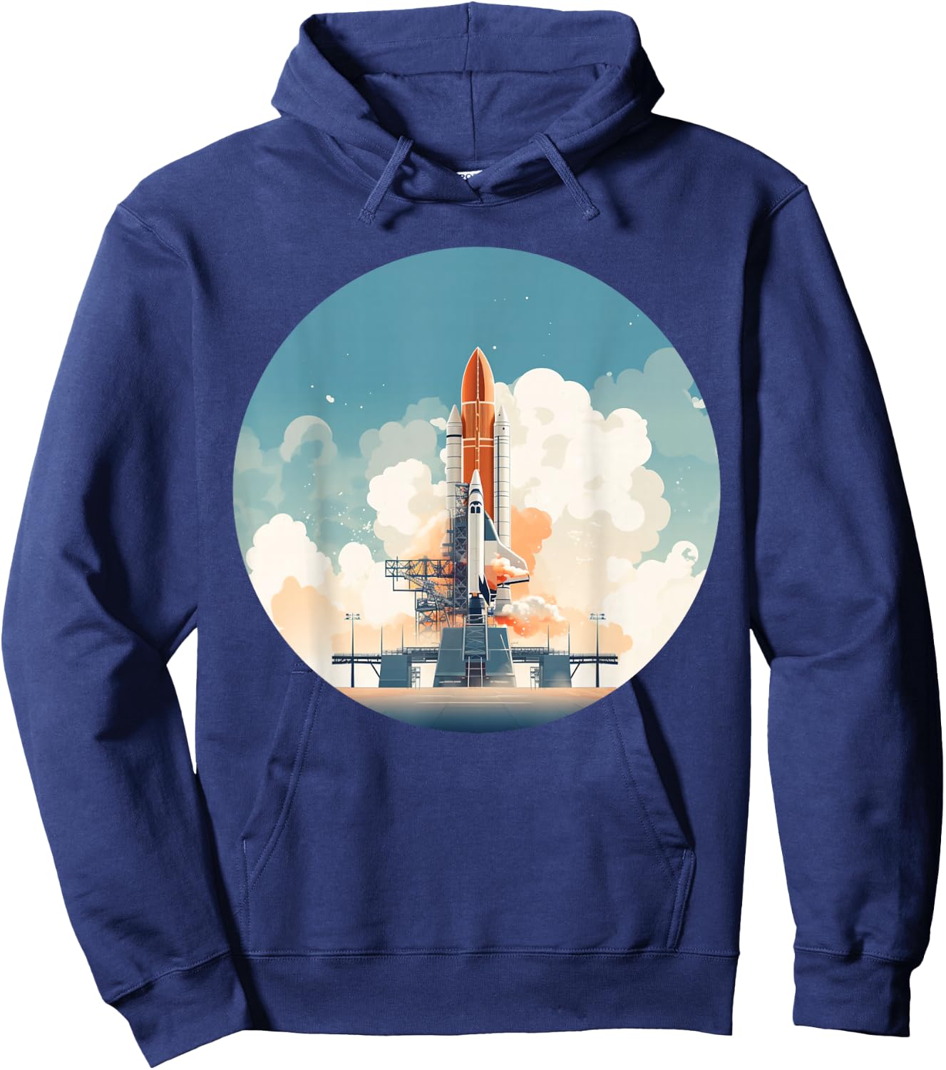 Cool launch Platform for Rockets and Spaceships Hoodie - Hoodie | Navy