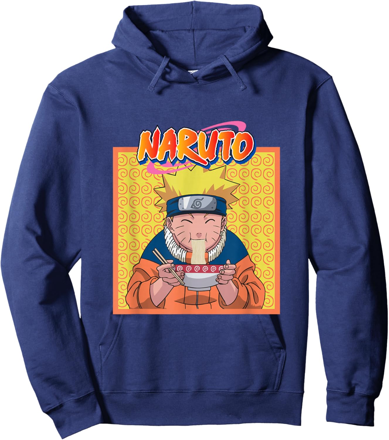 Naruto Eating Ramen Hoodie - Hoodie | Navy