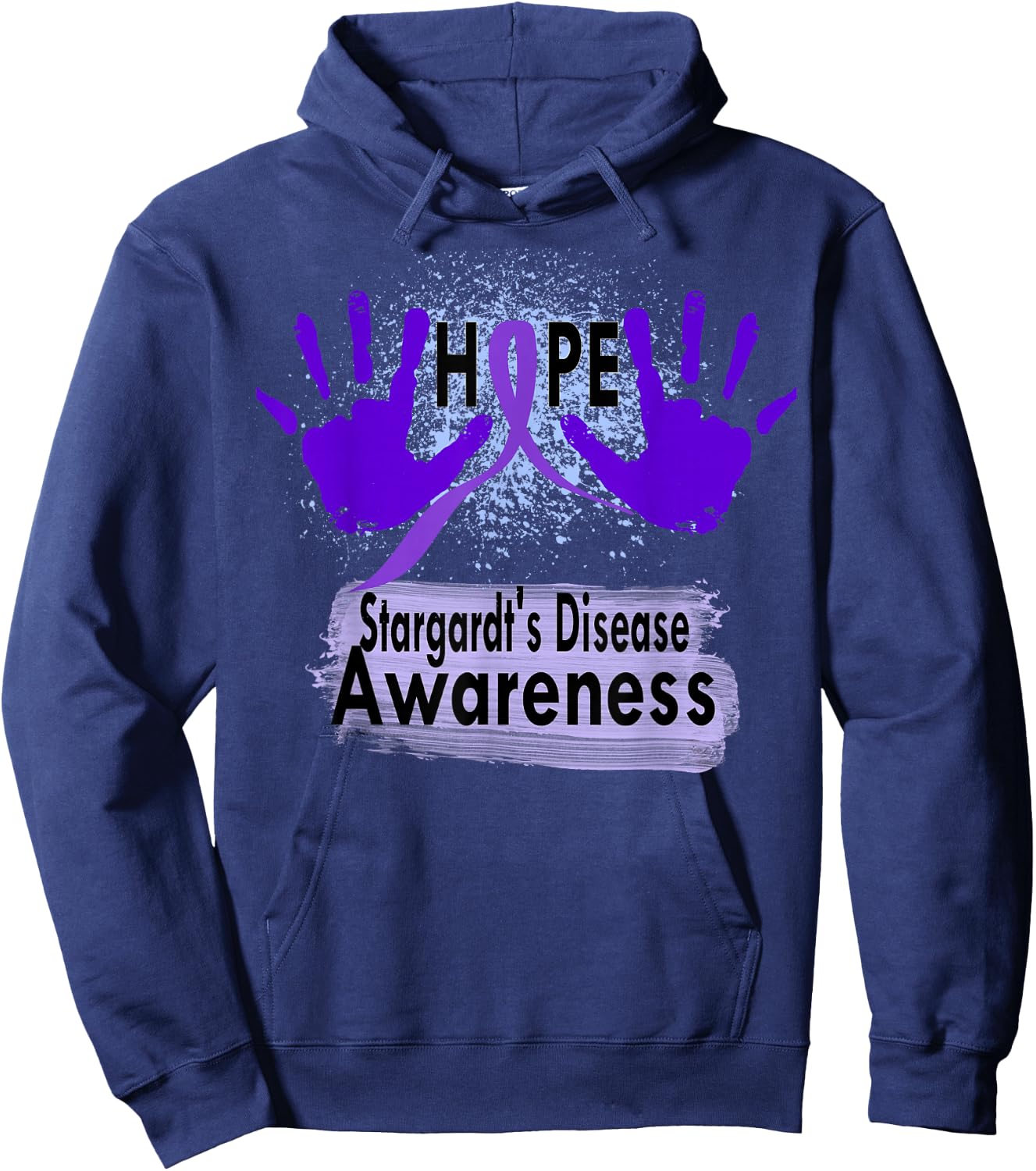 stargardt's Disease Awareness Hoodie - Hoodie | Navy
