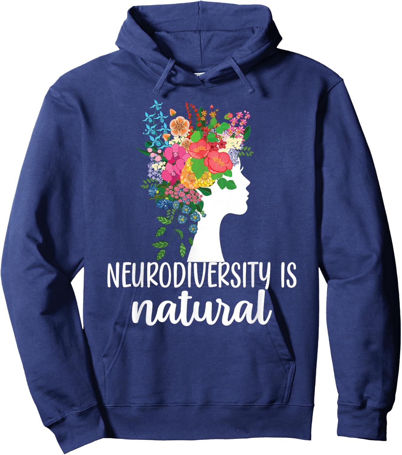 Neurodiversity is Natural Autism Neurodivergent Hoodie - Hoodie | Navy