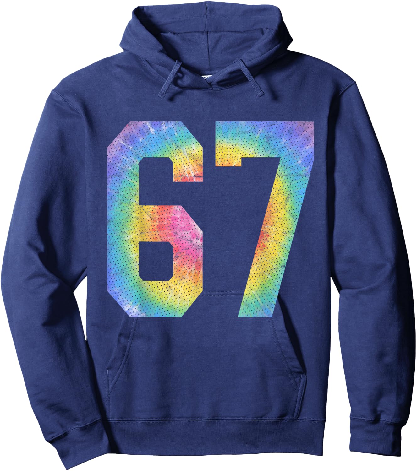 Number 67 Numbered Uniform Sports Team Jersey 67th Birthday Hoodie - Hoodie | Navy