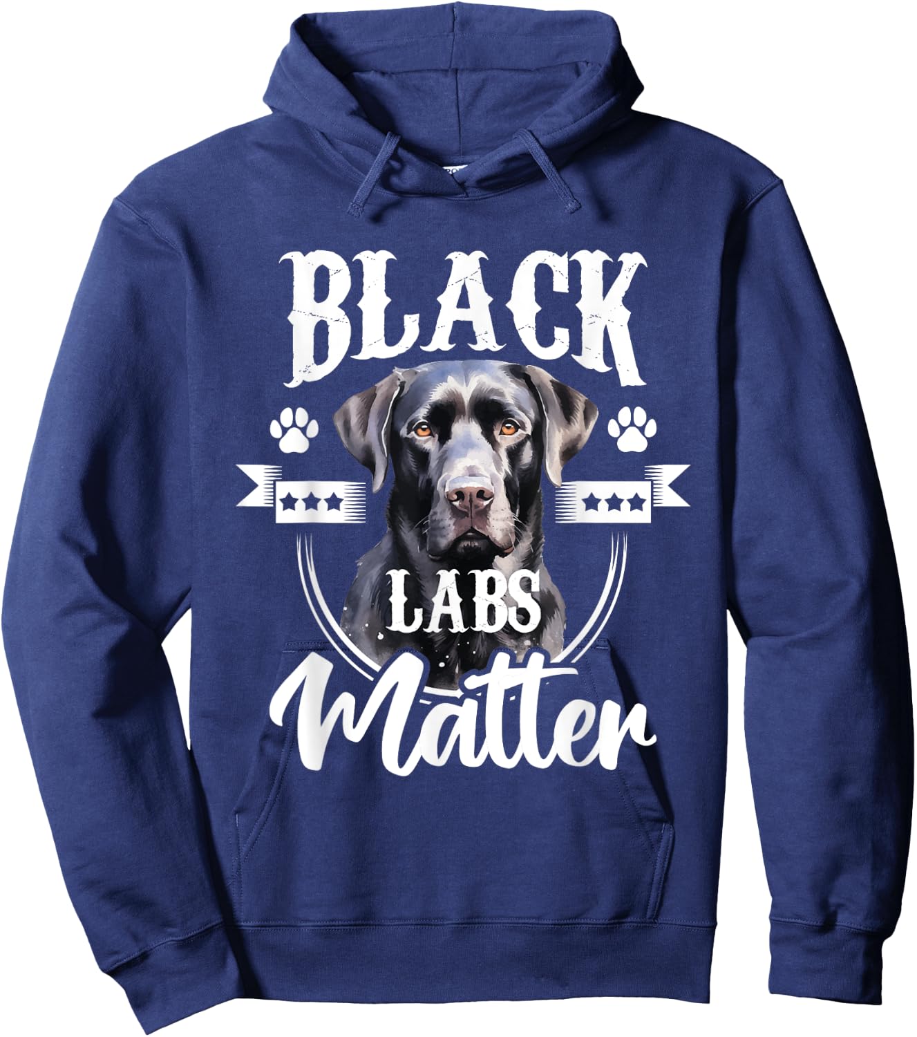 Black Labs Matter - Labrador Lover Dog Owner Pet Breeder Hoodie - Hoodie | Navy