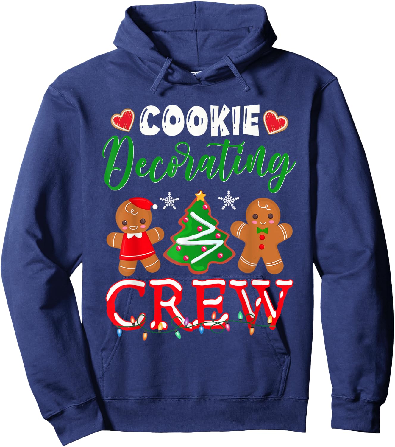 Cookie Decorating Crew Christmas Baker Hoodie - Hoodie | Navy