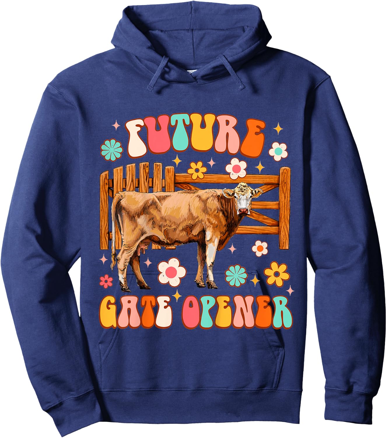Kids Farmer Baby Country Farm Life Western Future Gate Opener Hoodie - Hoodie | Navy