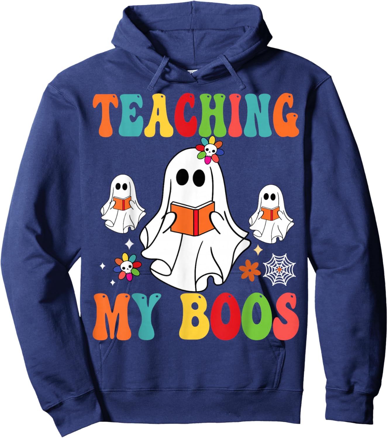 Teaching My Boos Funny Back to School Halloween Hoodie - Hoodie | Navy
