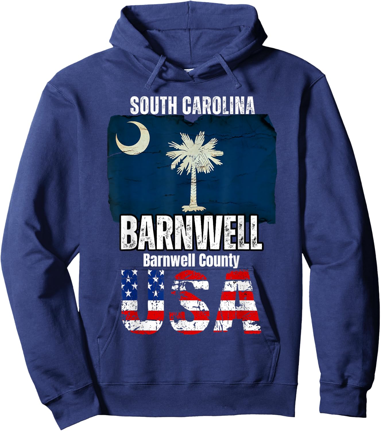 Barnwell South Carolina SC Barnwell County Souvenir Hoodie - Hoodie | Navy
