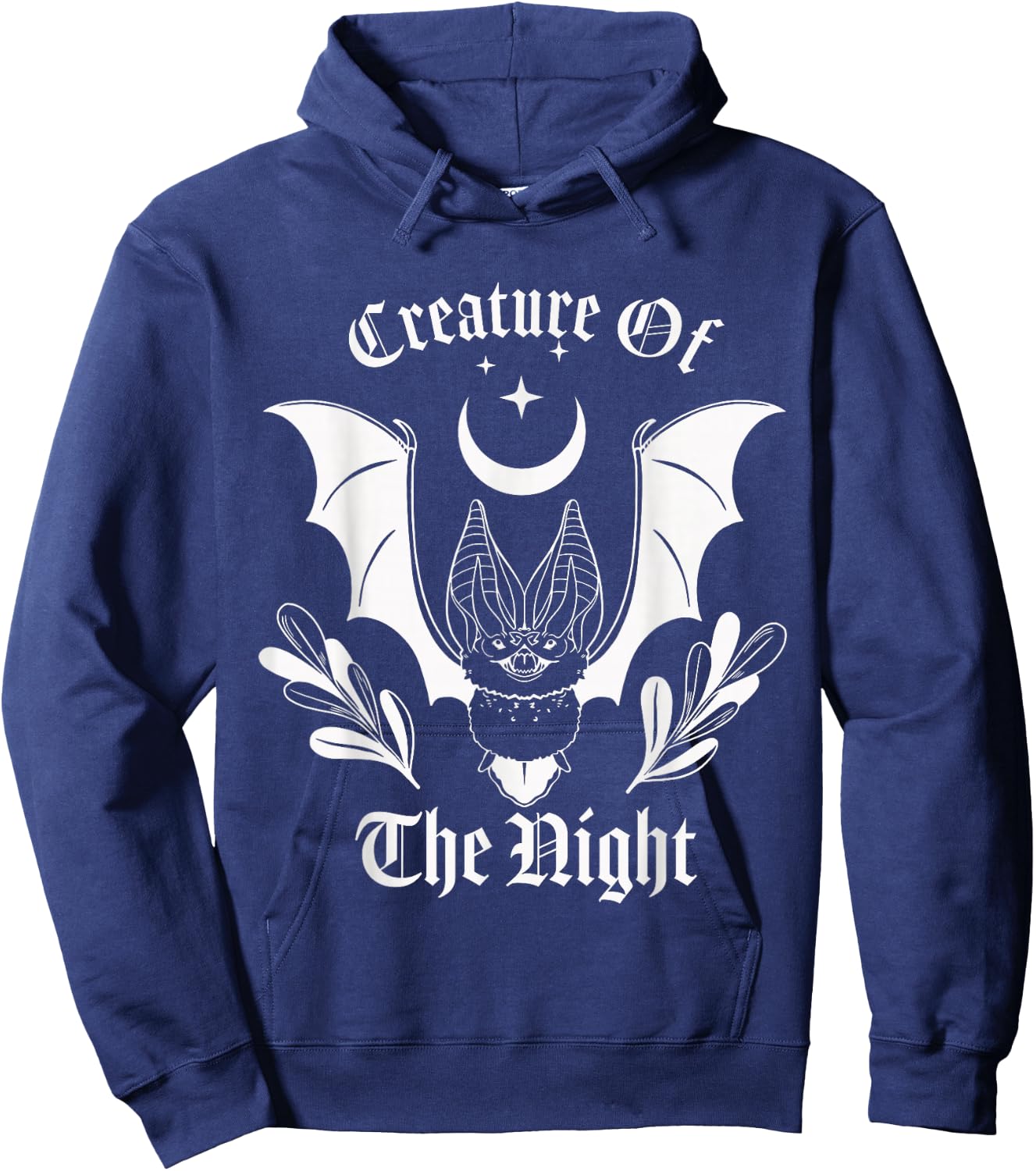 Creature of the Night - Vampire Bat Hoodie - Hoodie | Navy