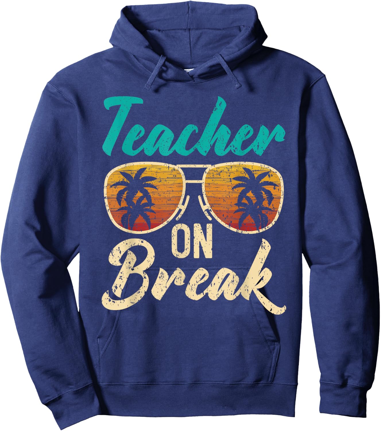 Teacher On Break Summer Vacation Beach Spring Break Women Hoodie - Hoodie | Navy