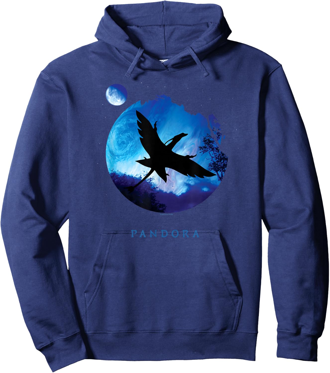 Avatar Pandora Creature Mountain Banshee in Night Sky Hoodie - Hoodie | Navy