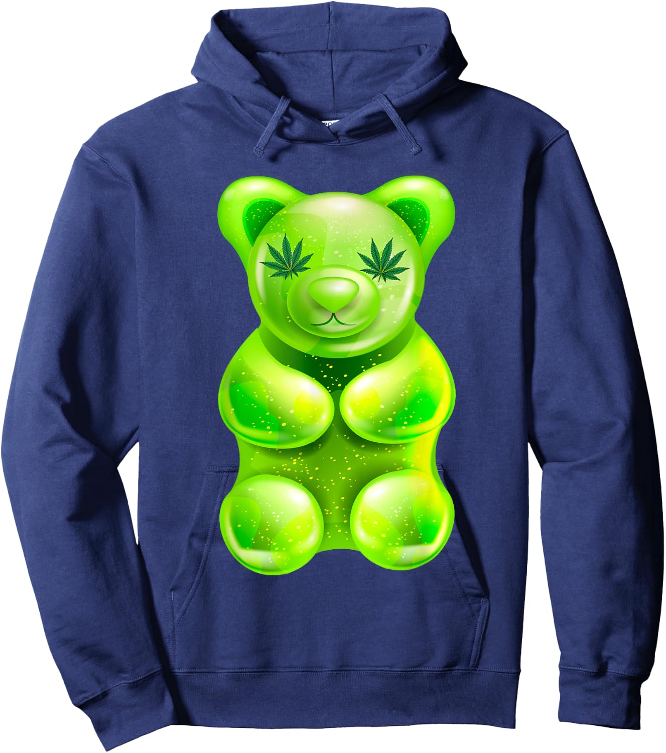 Funny Bear Edibles Weed 420 Hoodie - Hoodie | Navy