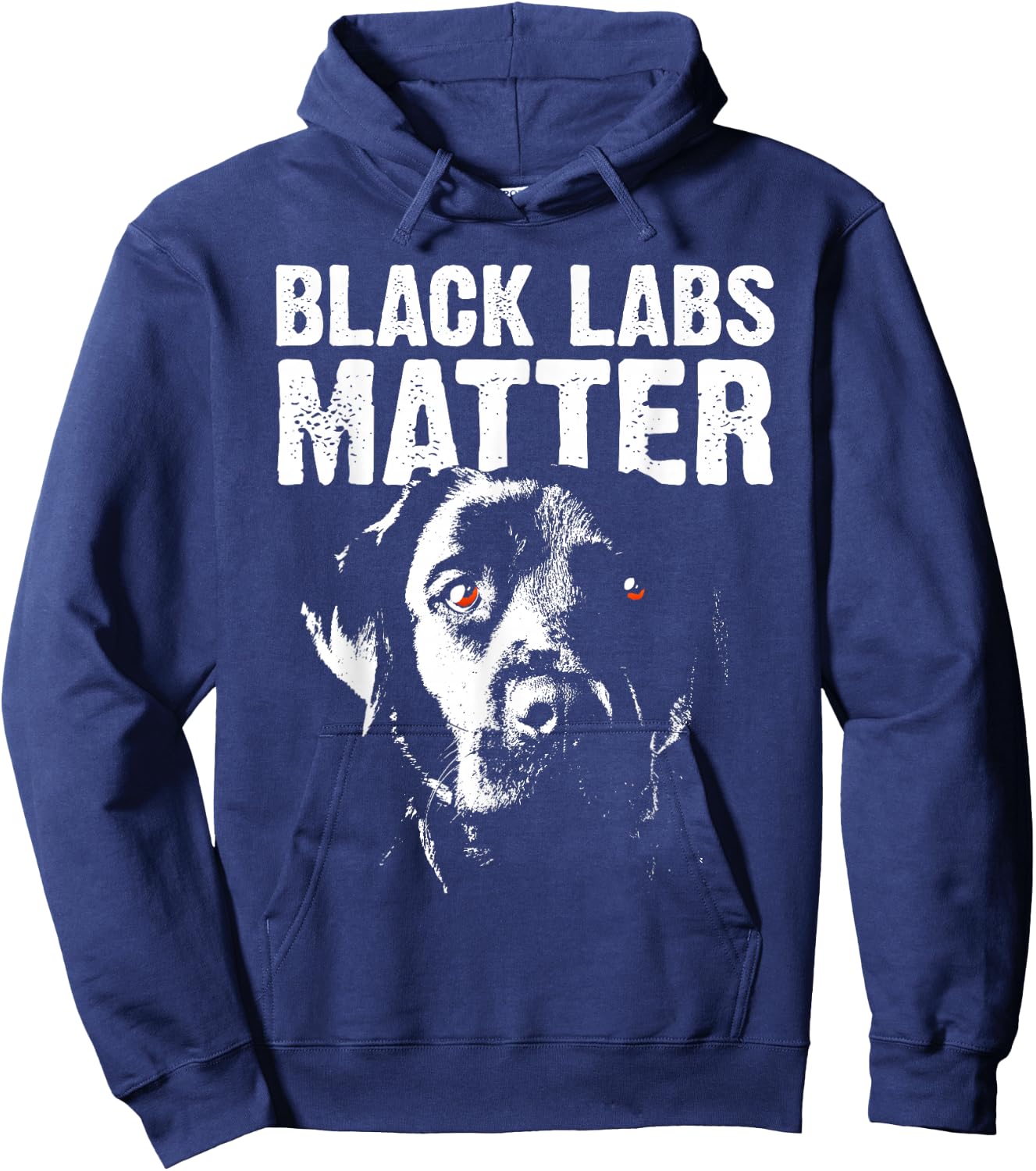 Cool Labrador Women Black Labs Matter Service Animal Hoodie - Hoodie | Navy