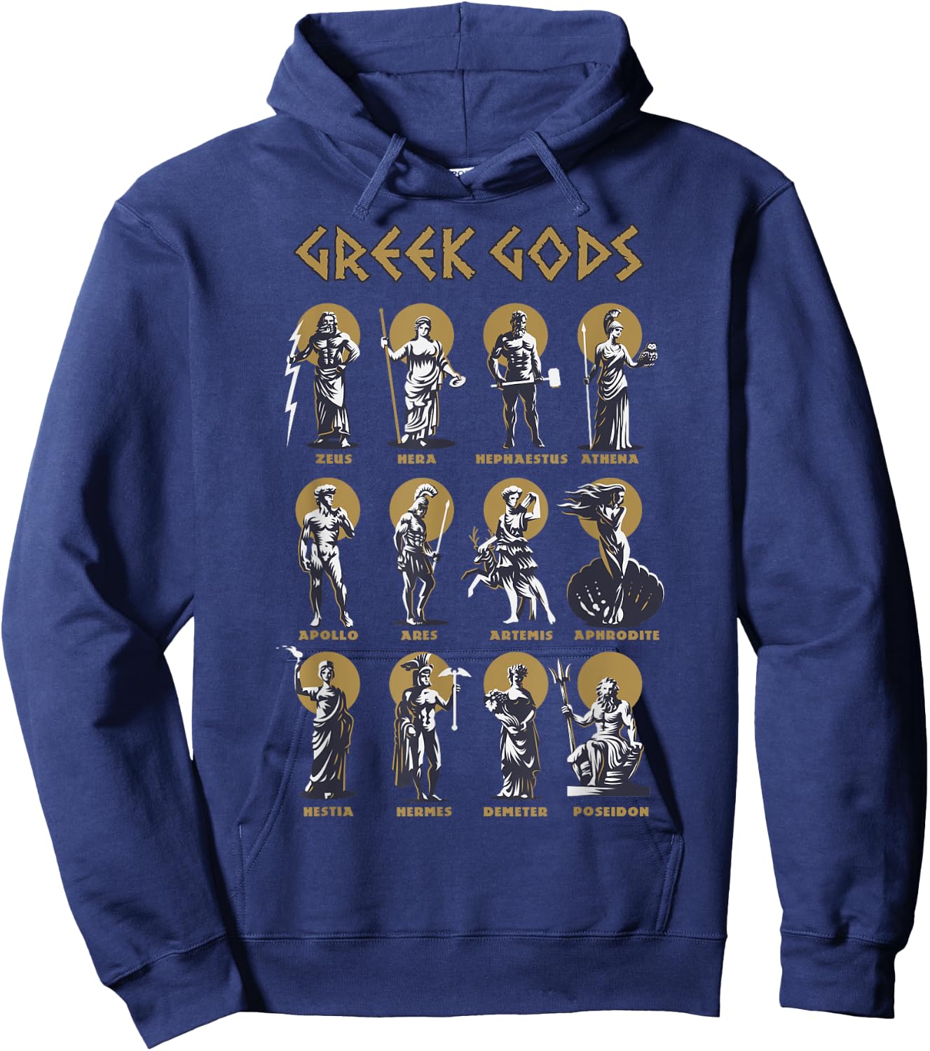Greek Gods Greek Mythology Ancient Greece Olympic Mount Hoodie - Hoodie | Navy