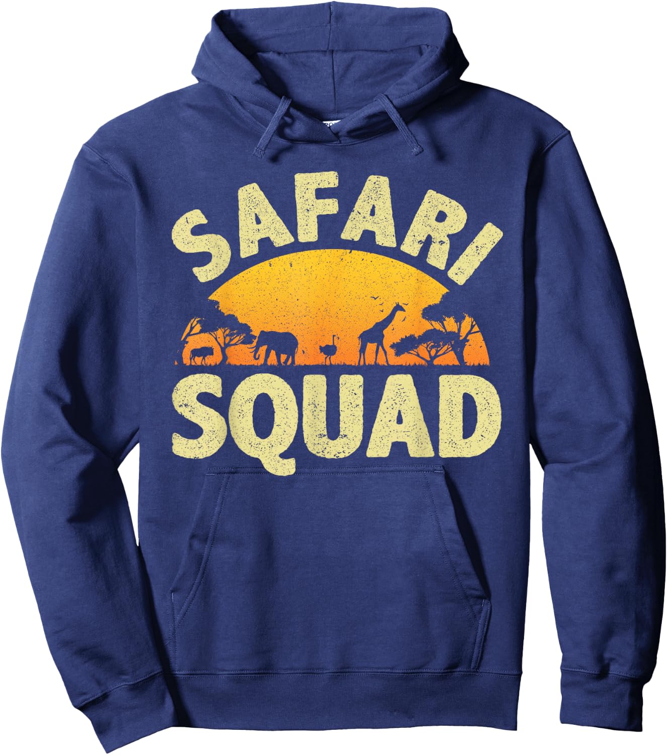 Cool Safari Squad Women Zoo Animal African Jungle Hoodie - Hoodie | Navy