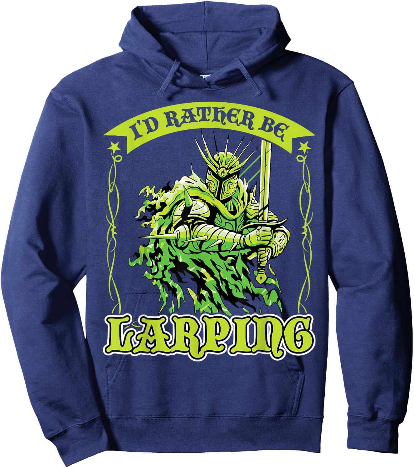 I'd Rather Be Larping Hoodie - Hoodie | Navy
