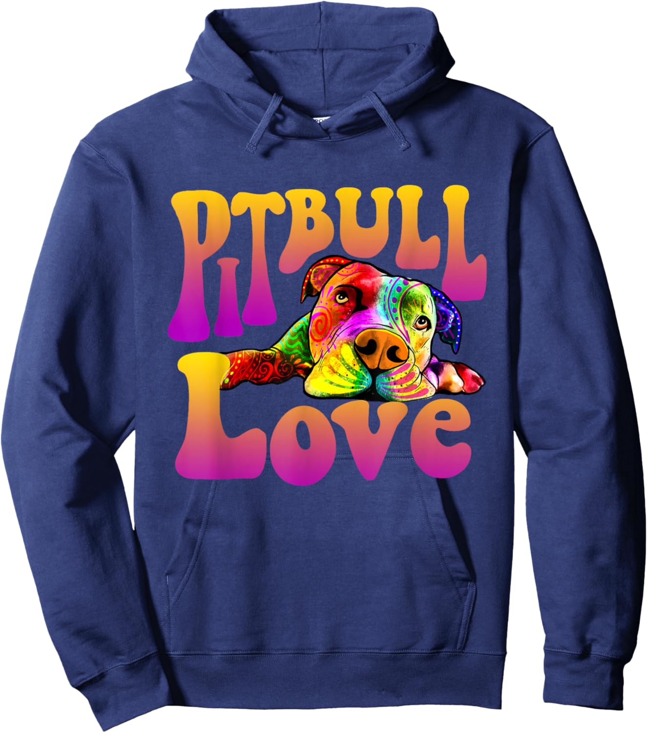 Pitbull Love - Dog Owner Canine Lover Pet Trainer Men Women Kids Hoodie - Hoodie | Navy