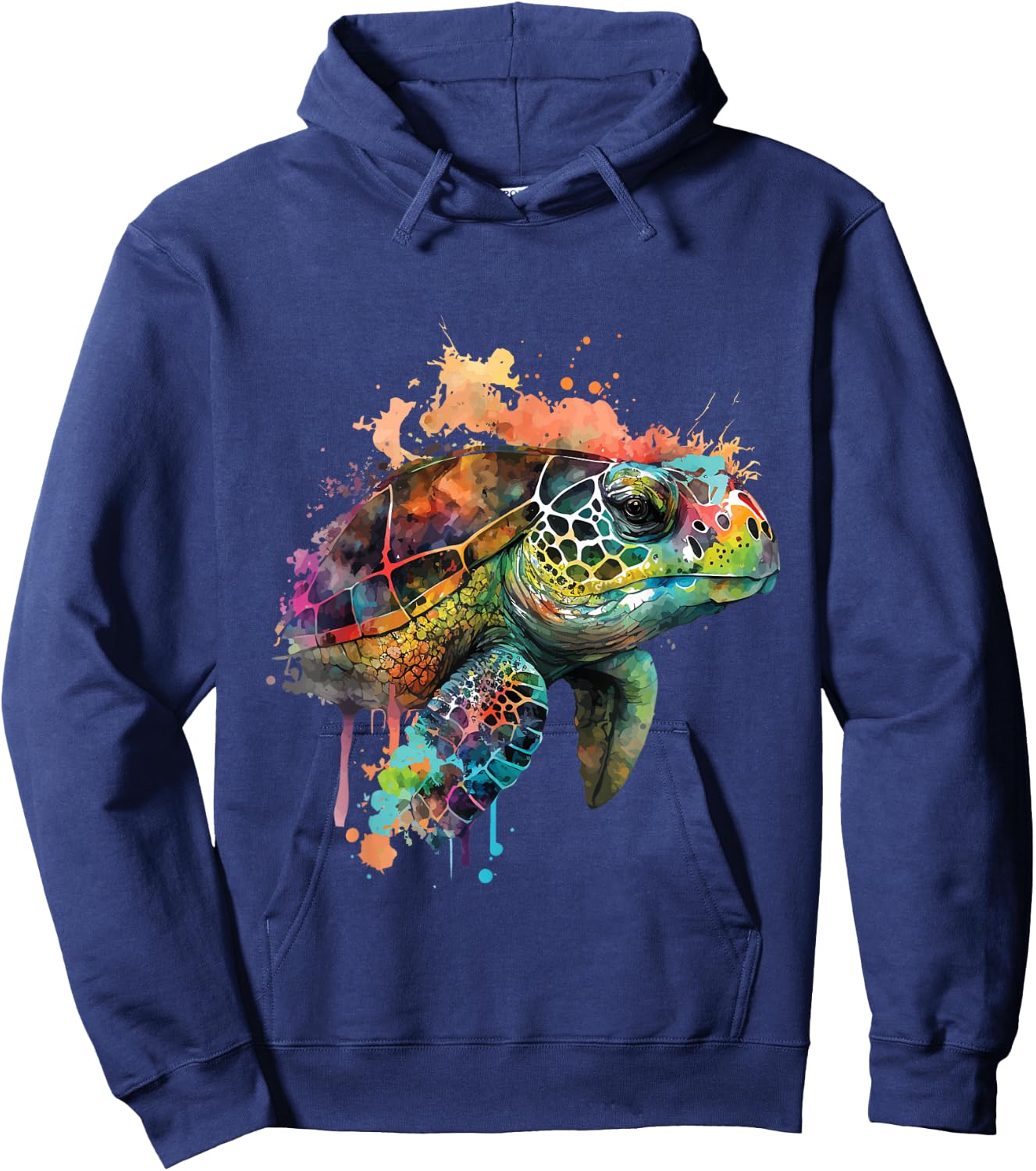 Hawaiian Ethnic Turtle - Beach Ocean Animal Lover Zookeeper Hoodie - Hoodie | Navy