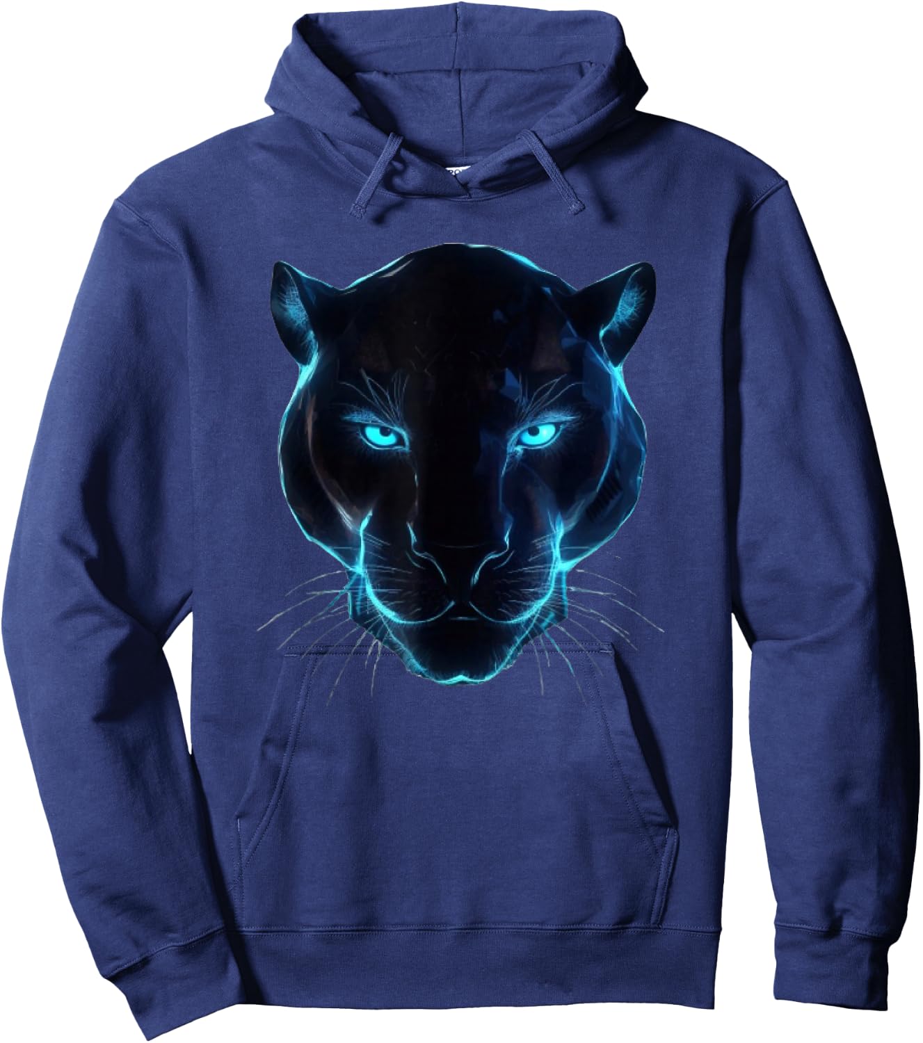 black panther head light for lovers Animal leopard & jaguar Hoodie - Hoodie | Navy