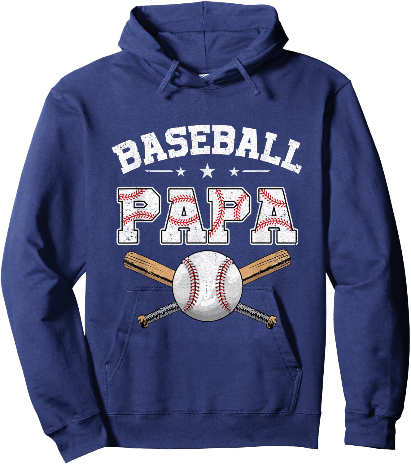 Baseball Papa For Fathers Day Baseball Lovers Hoodie - Hoodie | Navy