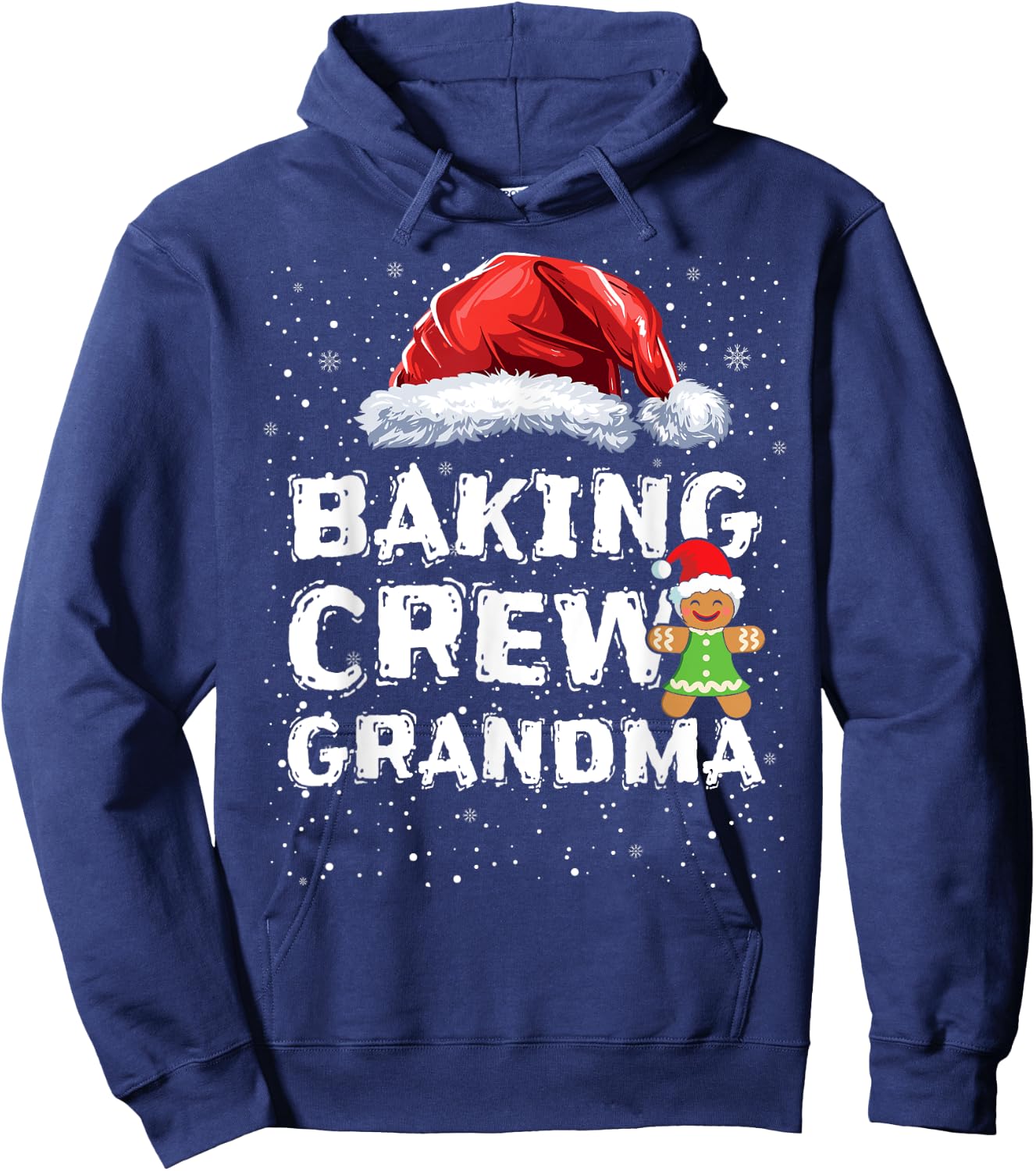 Cookie Baking Crew Shirt Grandma Matching Christmas Hoodie - Hoodie | Navy