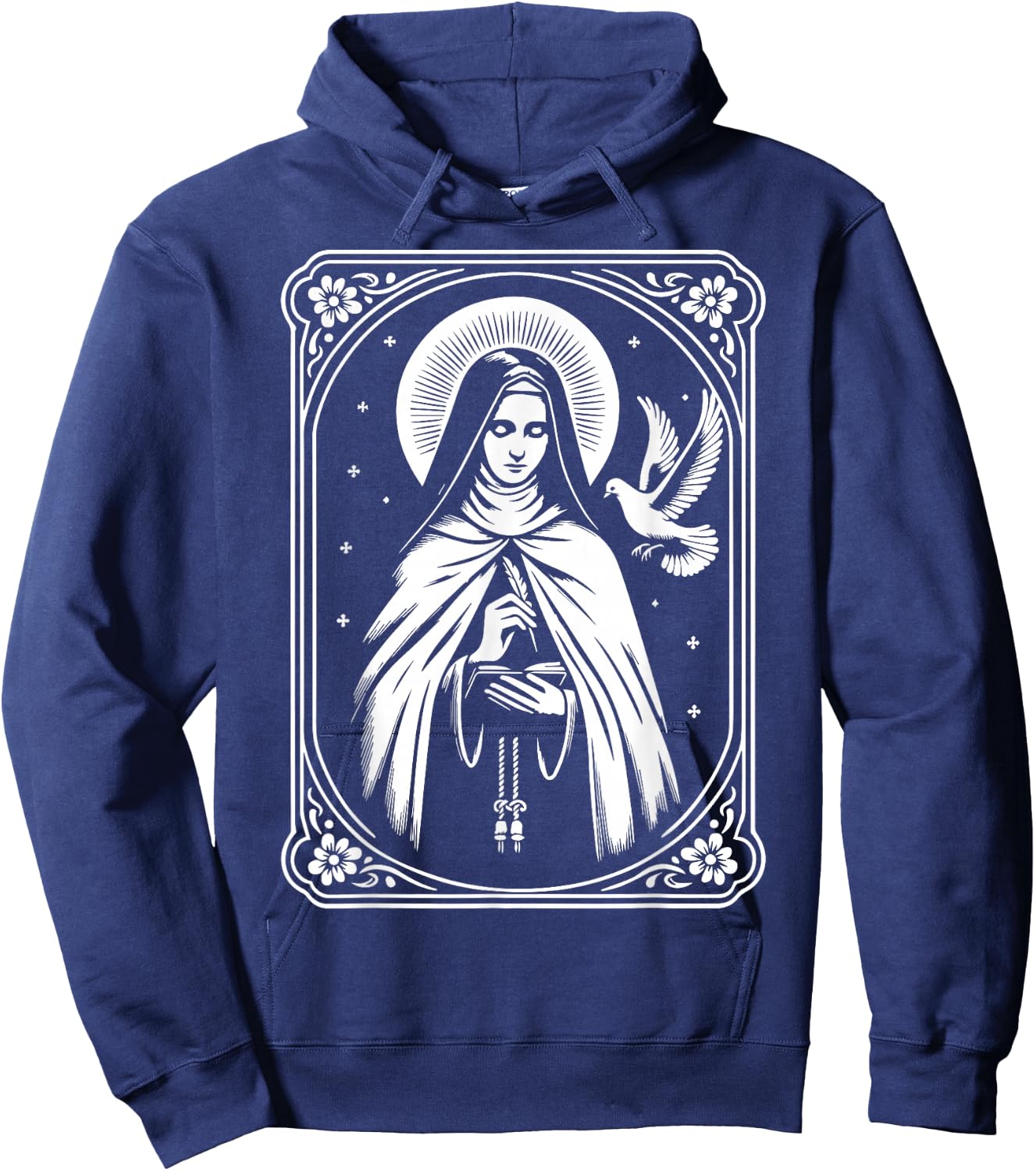 St Teresa of Avila Interior Castle Catholic Patron Saint Hoodie - Hoodie | Navy