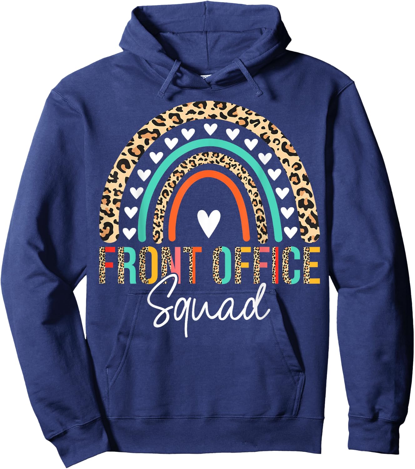 Front Office Squad Administrative Assistant School Secretary Hoodie - Hoodie | Navy