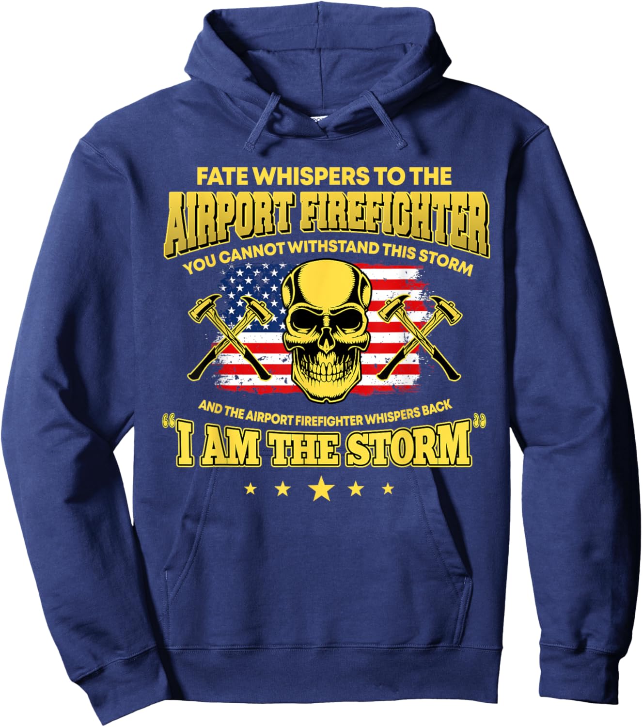 Proud Airport Firefighter Aircraft Rescue Firefighting Hoodie - Hoodie | Navy
